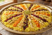 طرز تهیه شاه پلو درباری خوشمزه ترین پلو مخلوط ایرانی با مرغ