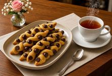طرز تهیه شیرینی های تابیده شکلاتی با ۲ تا تخم مرغ؛ نرم، کره ای و خوشمزه