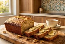طرز تهیه نان موزی خانگی / خوشمزه و مقوی