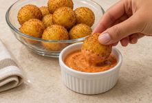 طرز تهیه توپک های سیب زمینی ترد و خوشمزه و اقتصادی