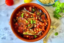 طرز تهیه دو نوع خوراک بادمجان لبنانی