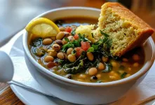 طرز تهیه سوپ لوبیا چشم بلبلی با دو روش