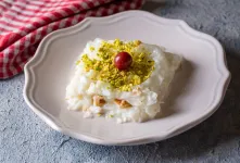 دستور تهیه دسر شیرینی گل ترکیه با گلاب
