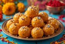 طرز تهیه انواع شیرینی خوشمزه لادو هندی