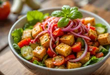 طرز تهیه سالاد توفو برای وعده های غذایی سبک و رژیمی