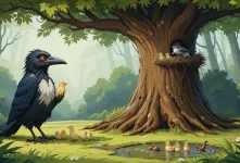 قصه کودکانه کلاغ و روباه