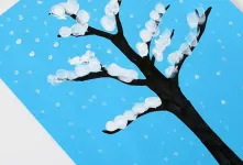 آموزش ساخت کاردستی درخت زمستانی برای کودکان