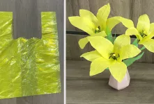 تبدیل کیسه های پلاستیکی به گل زنبق: راه حلی خلاقانه برای بازیافت