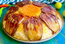 طرز تهیه بادمجان پلو ساده و خوشمزه / غذای اصیل ایرانی با دستور ویژه