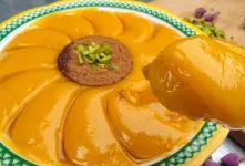 طرز تهیه حلوا زعفرانی شیراز به سبک شیرازی ها بدون نیاز به تفت دادن آرد، فوق العاده خوشمزه!