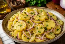 طرز تهیه سالاد سیب زمینی اتریشی؛ فوری، آسان و فوق العاده خوشمزه