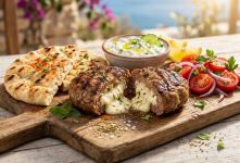 طرز تهیه کباب یونانی مخصوص و خوشمزه به روش رستورانی؛ کبابی آبدار با گوشت، فلفل و عطر زعفران