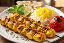 جوجه کباب در فر؛ ۲ روش خوشمزه با سیخ چوبی و بدون سیخ، نرم و آبدار