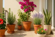 چه گیاهانی برای بالکن رو به جنوب مناسب هستند؟ ۱۲ گیاه مقاوم به آفتاب و گرما