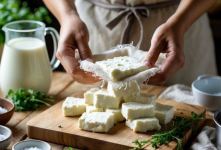 طرز تهیه پنیر خانگی حرفه ای و خوشمزه؛ پنیر تازه و لطیف با چند ماده ساده در خانه