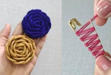 ایده طراحی گل گلدوزی با دست / طرح گل برای گلدوزی زیبا و شگفت انگیز است!