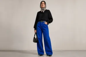 استایل با شلوار بگ جین؛ راهنمای کامل برای یک تیپ ترندی و حرفه ای