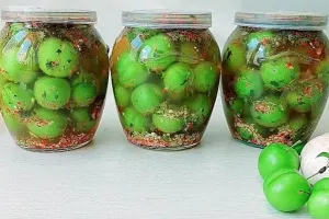 طرز تهیه ترشک خیلی خوشمزه با گوجه سبز