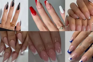 ایده های ساده و زیبا برای فرنچ ناخن دست و پا