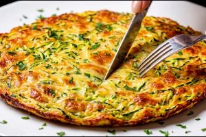 طرز تهیه شام سریع و خوشمزه با کدو سبز و تخم مرغ