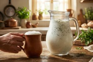 طرز تهیه دوغ گازدار خانگی؛ با روش 3 قلمی طبیعی بدون قند و نخود