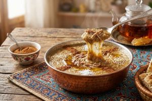 طرز تهیه حلیم اصیل و کشدار خانگی با بلغور گندم و گوشت گوساله