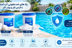 راه های ضدعفونی آب استخر با قرص کلر و پودر کلر