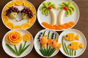 ۶ ایده شگفت انگیز برای تزئین میوه؛ هنر برش و مجسمه سازی با میوه های رنگارنگ