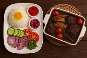 دستور پخت خورشت ترش واش به روش اصیل گیلانی؛ ترکیب سبزی و چاشنی ها