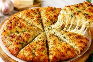 طرز تهیه نون سیر رستورانی با پنیر؛ یک فست فود خانگی و فوق العاده خوشمزه