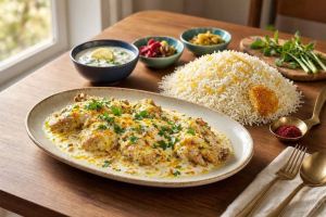 دستور پخت مرغ دوغی زعفرانی؛ ترفندی ساده برای نرم و آبدار شدن مرغ