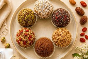 چهار نوع توپک انرژی زا مخصوص قبل از تمرین / بدون شکر افزوده، مقوی و خوشمزه