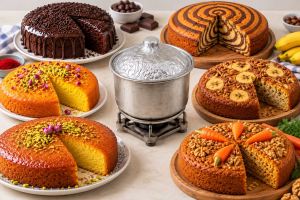 طرز تهیه ۶ مدل کیک خانگی با فر دست ساز / راحت و بی دردسر