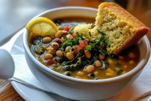 طرز تهیه سوپ لوبیا چشم بلبلی با دو روش