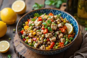 سالاد تن ماهی با لوبیا چشم بلبلی، طرز تهیه و فواید آن برای سلامتی