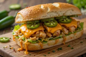 طرز تهیه ساندویچ مرغ هالوپینو، یک تجربه لذیذ و تند