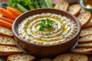 طرز تهیه دیپ لوبیا سفید/ یک پیش غذای سالم و خوشمزه
