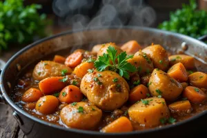 طرز تهیه خوراک راگو مرغ برای 4 نفر
