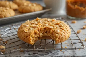 طرز تهیه کوکی بادام زمینی خوشمزه و رژیمی