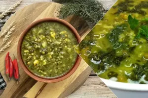 طرز تهیه آش اوماج اردبیل غذای سنتی و مقوی آذربایجان