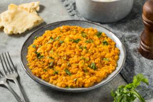 طرز تهیه دال عدس پلو مجلسی با برنج ایرانی (برای ۴ نفر)