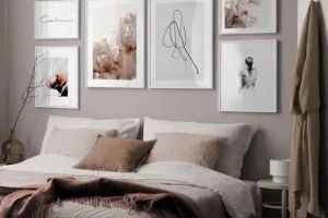 ۱۲ ایده بی نظیر برای دکور دیوار بالای تخت خواب