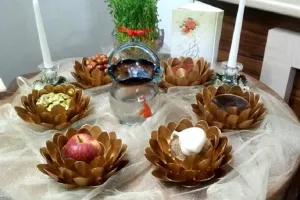 جذابترین ایده ساخت هفت سین دست ساز خانگی زیبا و شیک با وسایل ساده