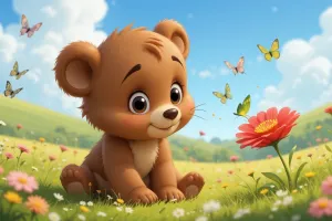 آموزش نقاشی خرس نی نی به روش ساده برای کودکان