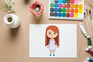 آموزش نقاشی دختر به روشی آسان و گام به گام