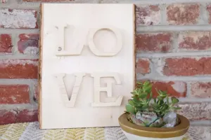 آموزش ساخت کاردستی تابلو چوبی LOVE برای تزیین خانه