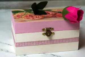 آموزش ساخت کاردستی جعبه جواهرات چوبی با سبک وینتیج