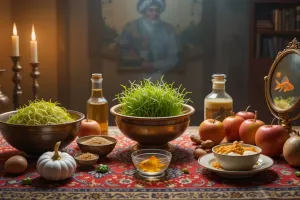 شعر هفت سین اسدالله شعبانی برای سفره عید نوروز