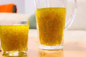 راز معلق ماندن تخم شربتی و خاکشیر / طرز تهیه شربت زعفرانی اصیل ایرانی