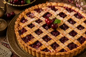 طرز تهیه تارت گیلاس خانگی؛ دسر تابستانی خوش عطر با خمیر ترد و کره ای
